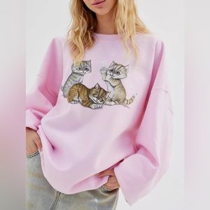 Urban Renewal Vintage Deadstock Cat Sweatshirt